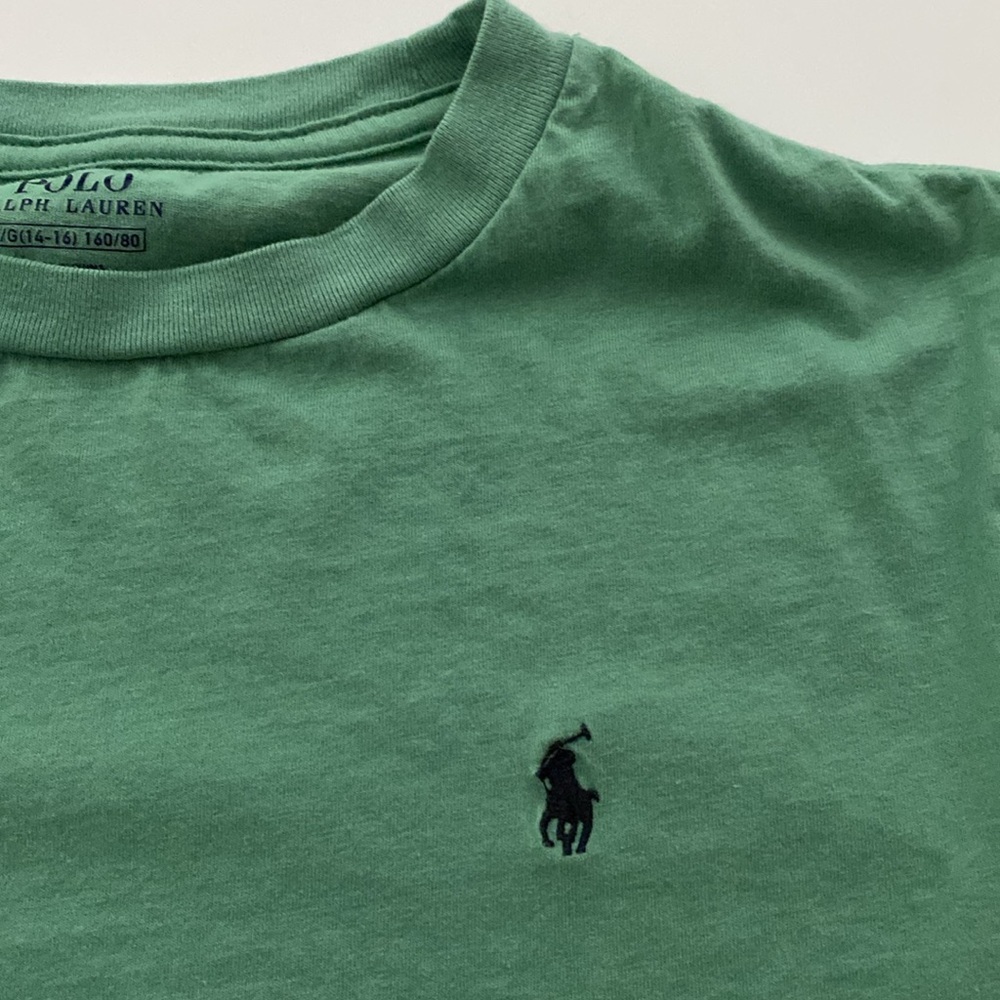 Polo Ralph Lauren Long Sleeve Shirt Green Cotton size L - Picture 8 of 8
